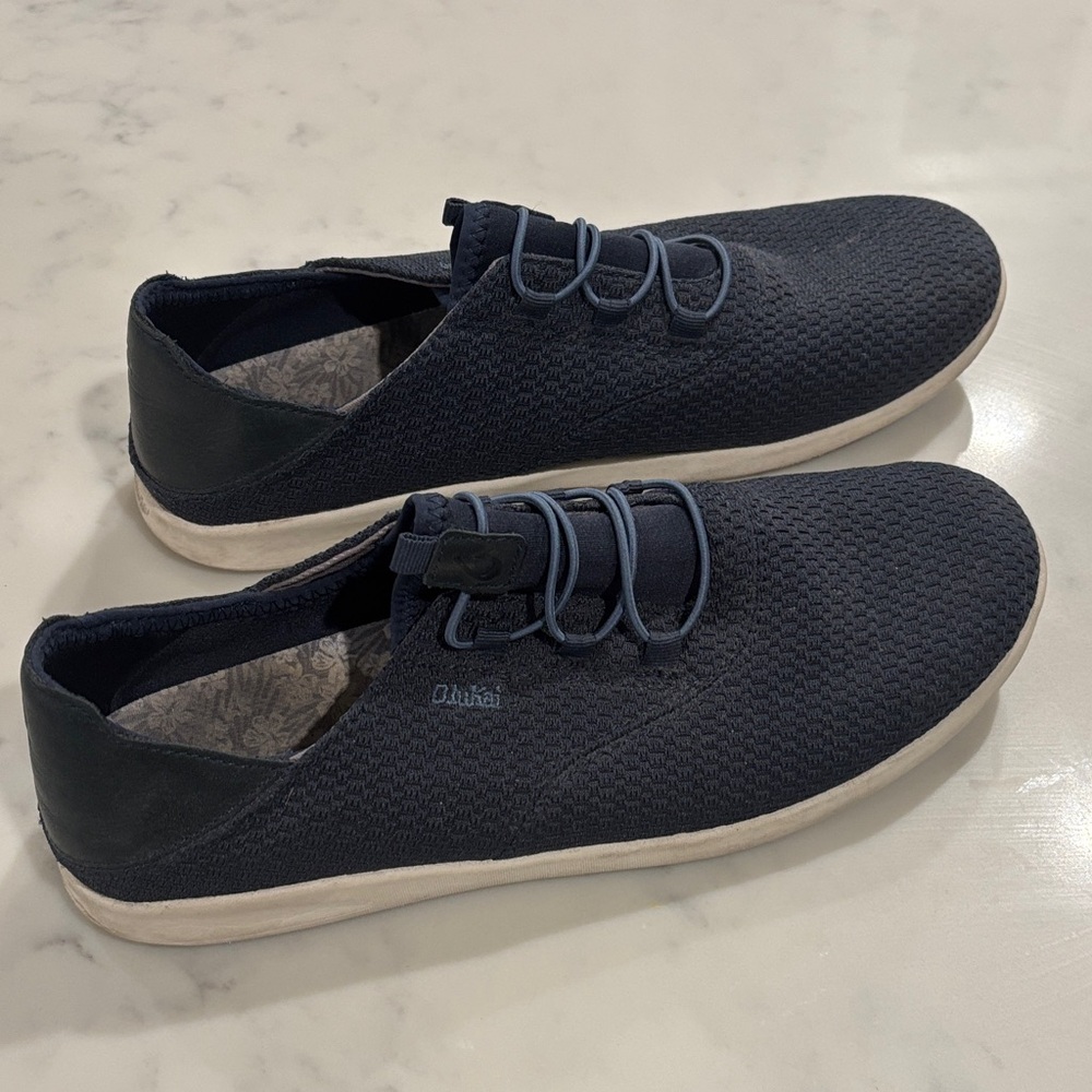 Olukai Alapa Li Men's Navy Casual Shoes, Size 11.